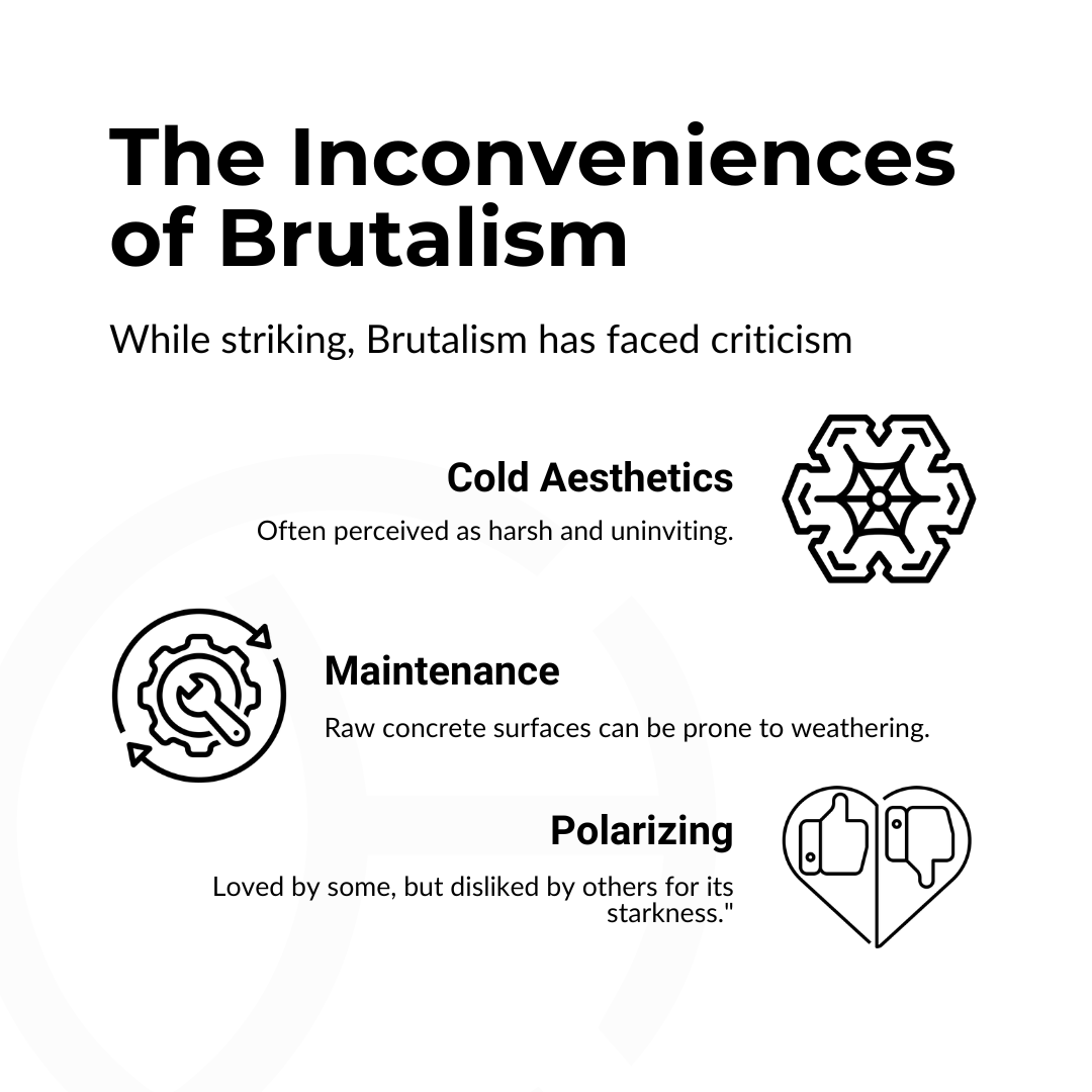 Inconveniences of brutalism