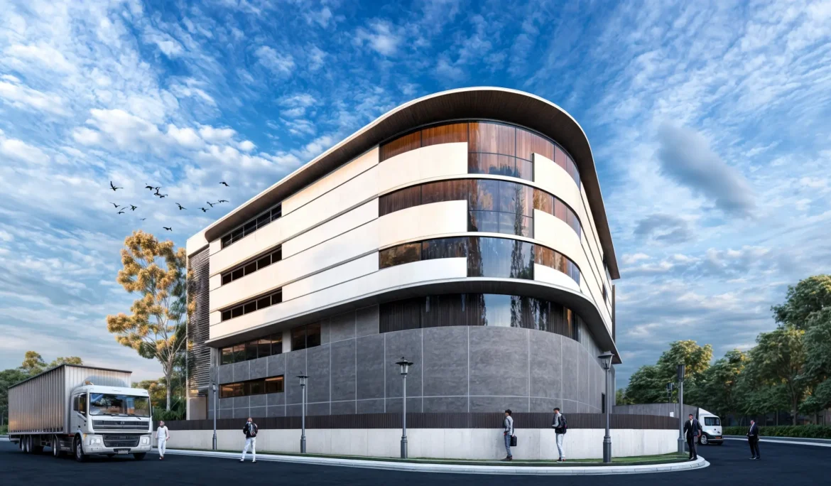 The façade of the AKKD Group Office