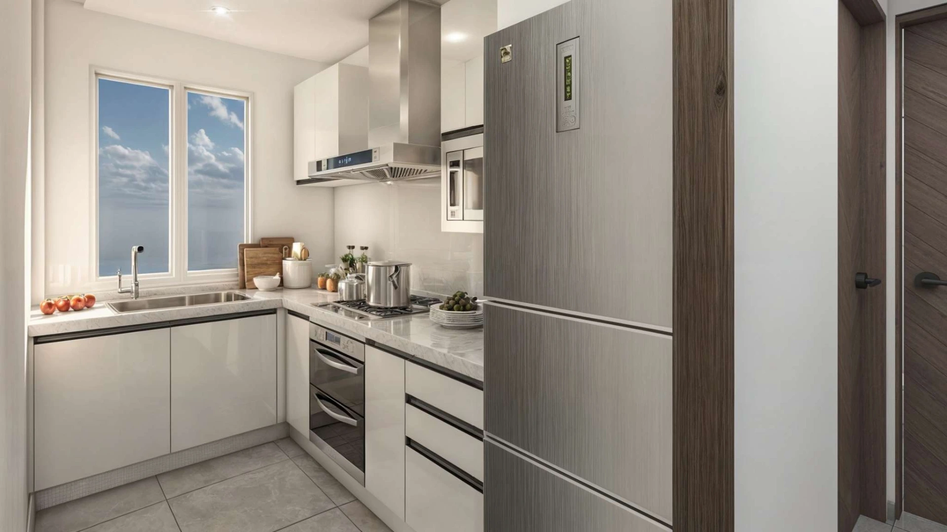 Modern kitchen in Maison Re:Form with clean cabinetry, functional layout, and contemporary finishes after renovation.