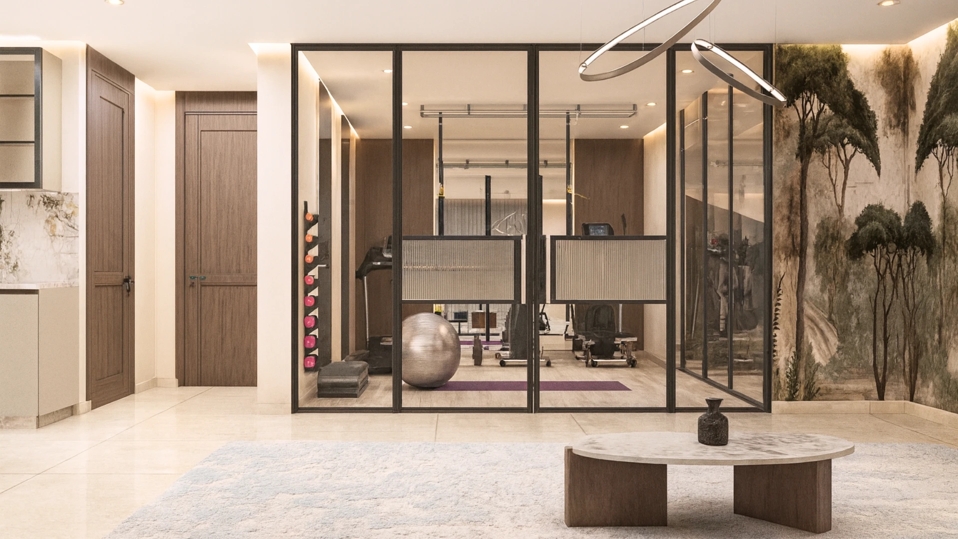 Bedroom in Villa Harmonia designed as a calm retreat, blending soft materials, natural light, and a refined modern atmosphere.
