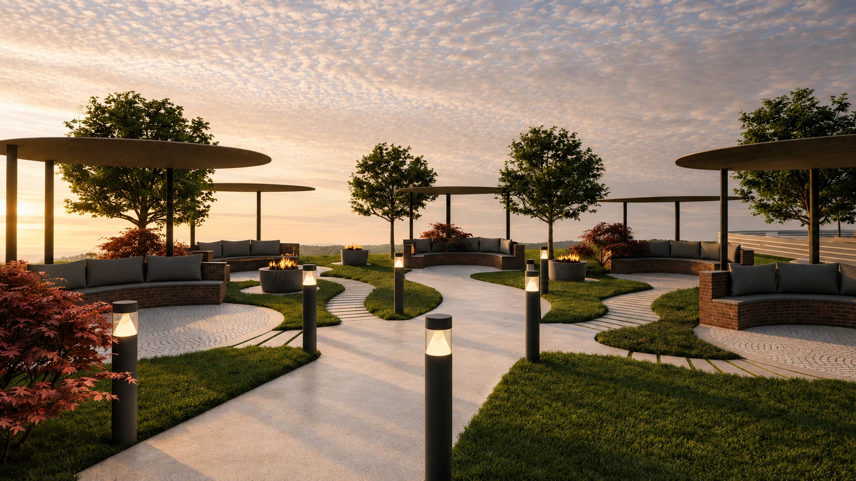 Wellness resort landscape design