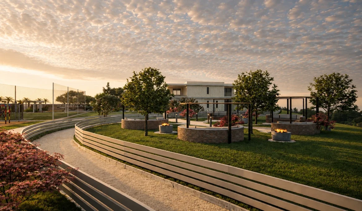 Wellness resort landscape design