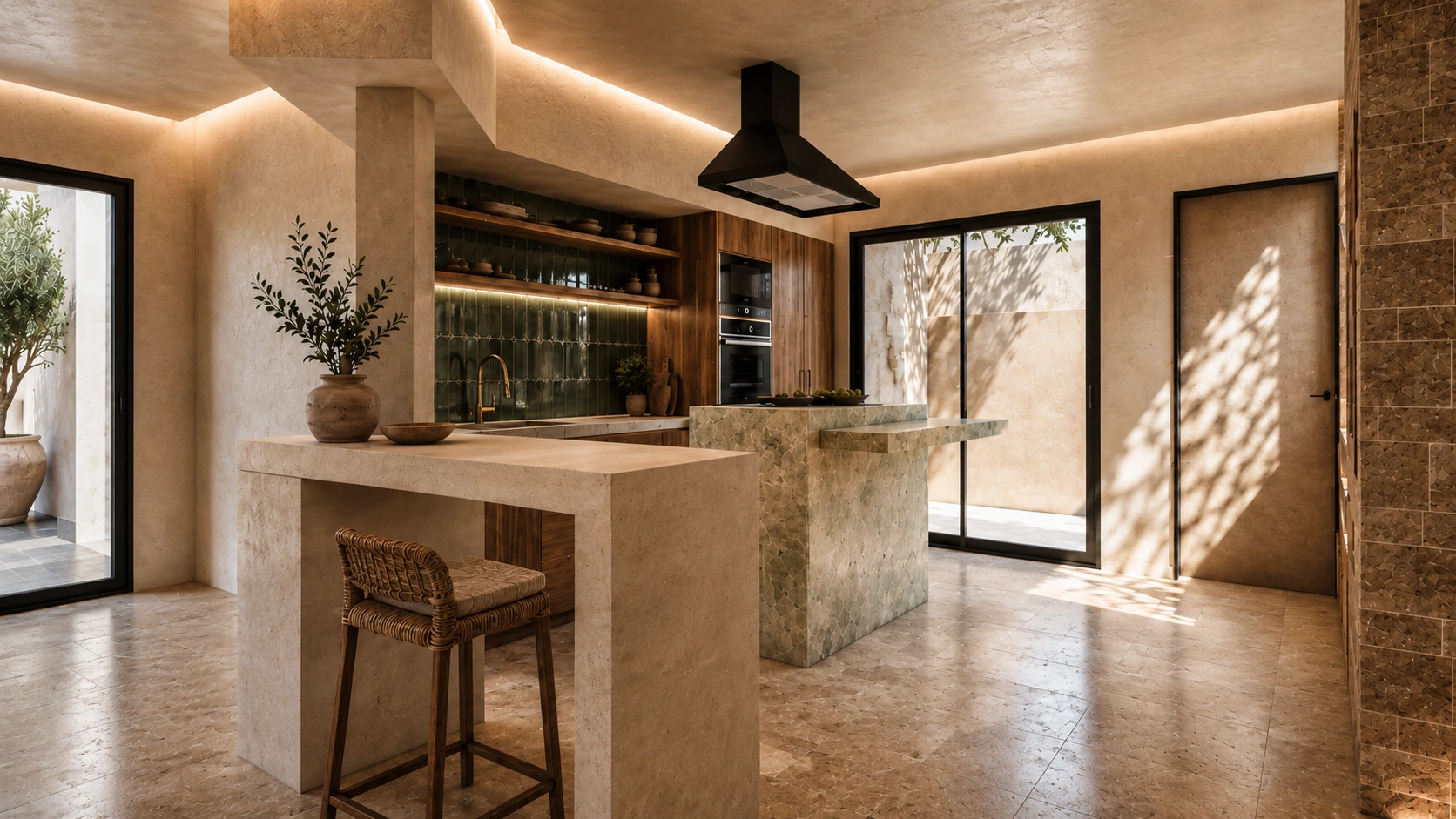 Luxury wellness destination concept
