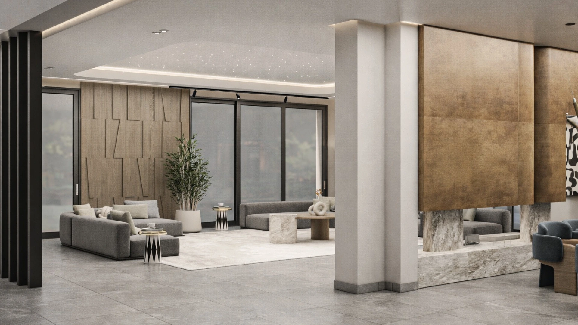 Villa Ghazi – vue 02 du projet de villa contemporaine